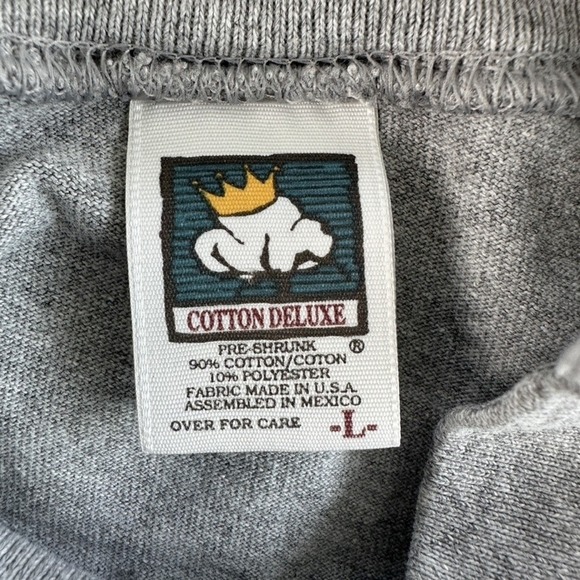Vtg Altaholics Anonymous Shirt Mens Large Gray Mock Snowflake Utah Pullover Ski - Picture 3 of 15